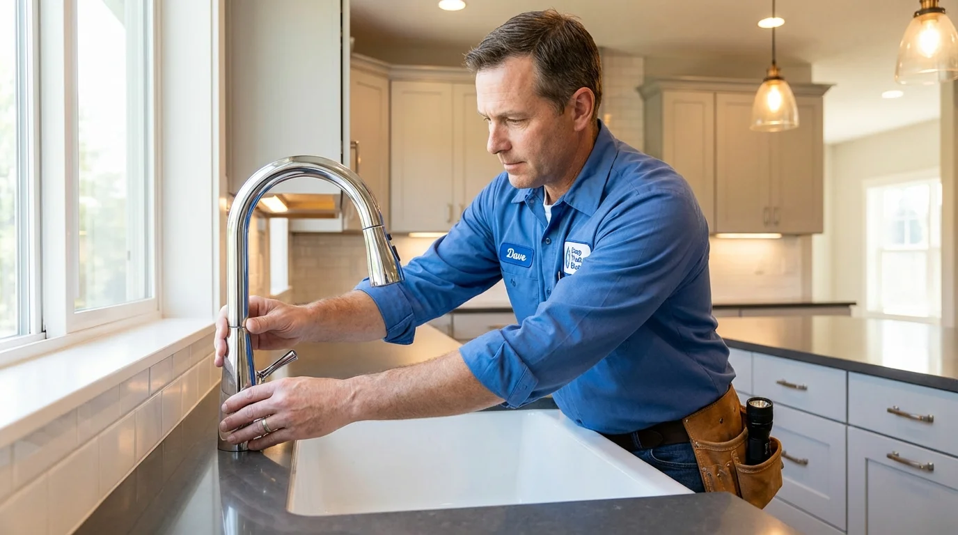 Kitchen faucet installation by Johns Plumbing LLC in Patrick Springs