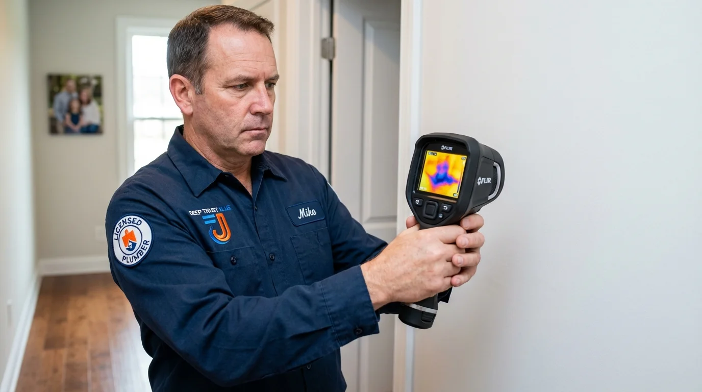 Thermal imaging leak detection by Johns Plumbing LLC in Patrick Springs